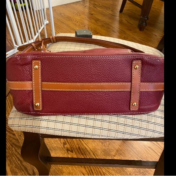 Dooney & Bourke East West Zip Sac Hobo Leather bag burgundy - Picture 4 of 16